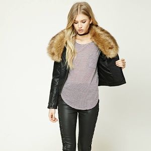 Forever 21 Striped Pocket Tee (NWT)